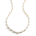 Wave 18k Yellow Gold and Diamond Necklace