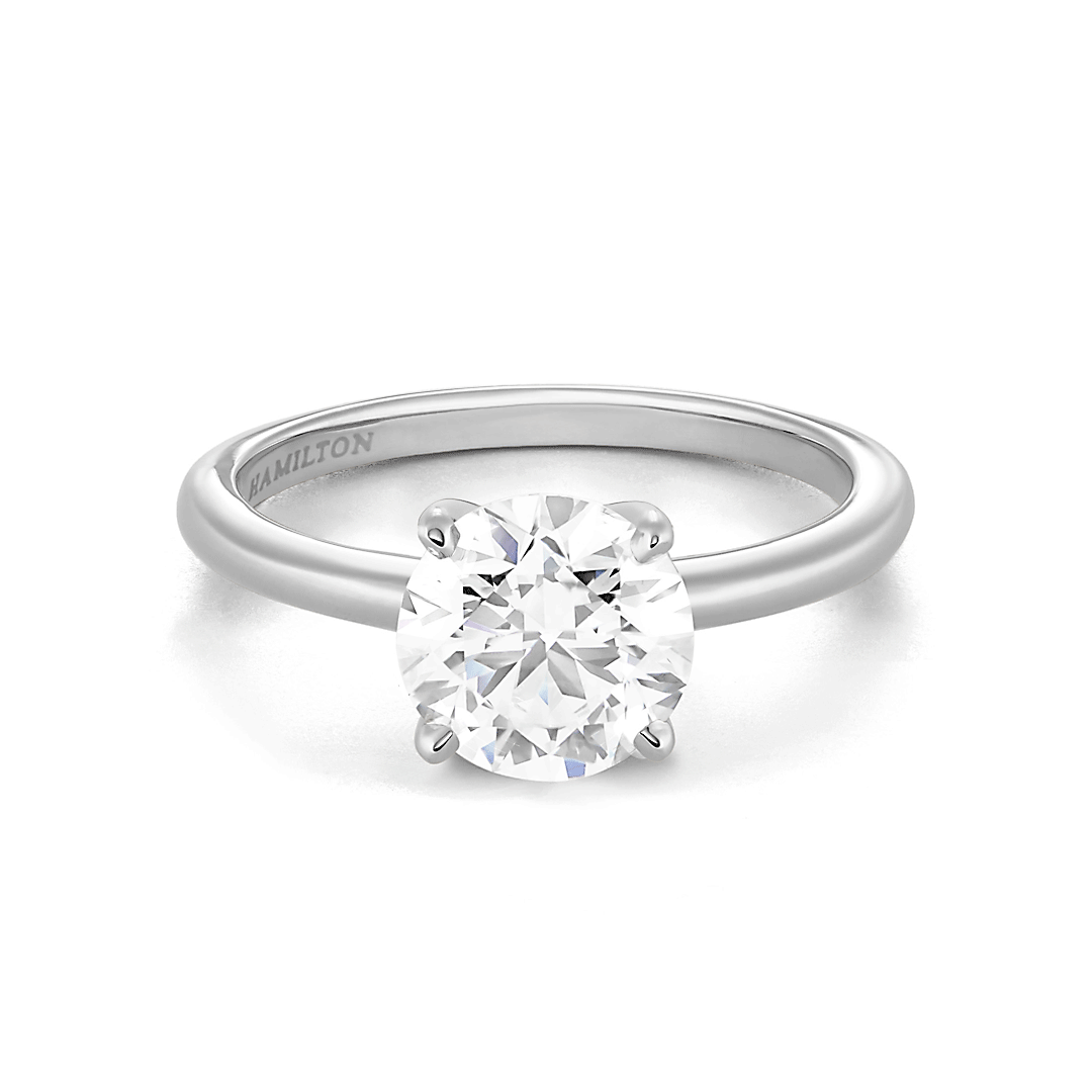 Hamilton Select Collection 14k White Gold and 1.00 Total Weight Diamond Engagement Ring