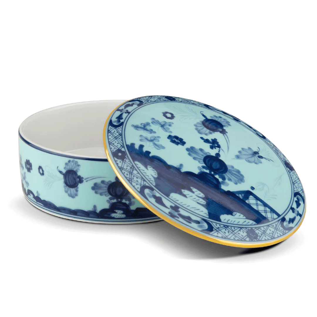 Ginori 1735 Oriente Italiano Iris Round Box
