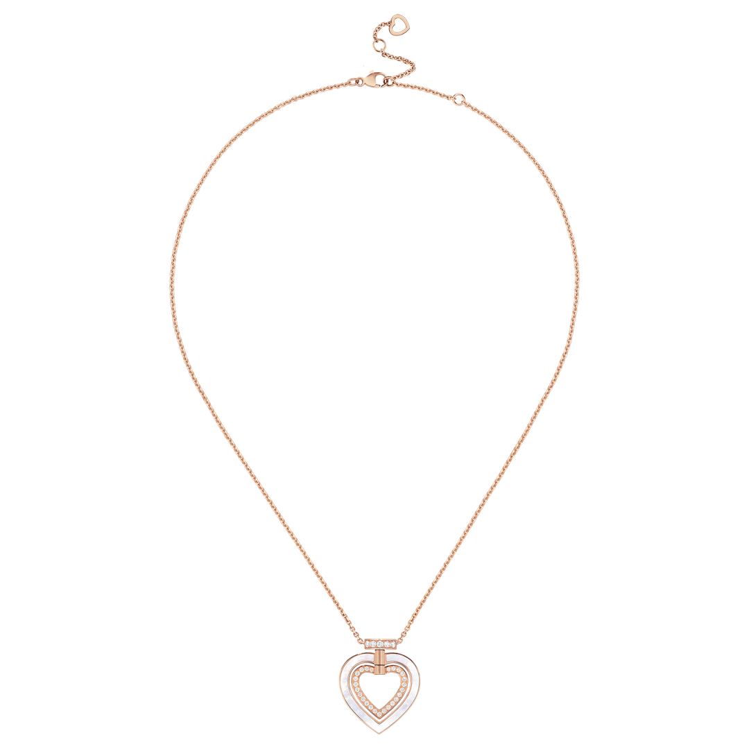 Fred Pretty Woman 18k Rose Gold and Mother of Pearl Heart Pendant, Exclusively at Hamilton Jewelers