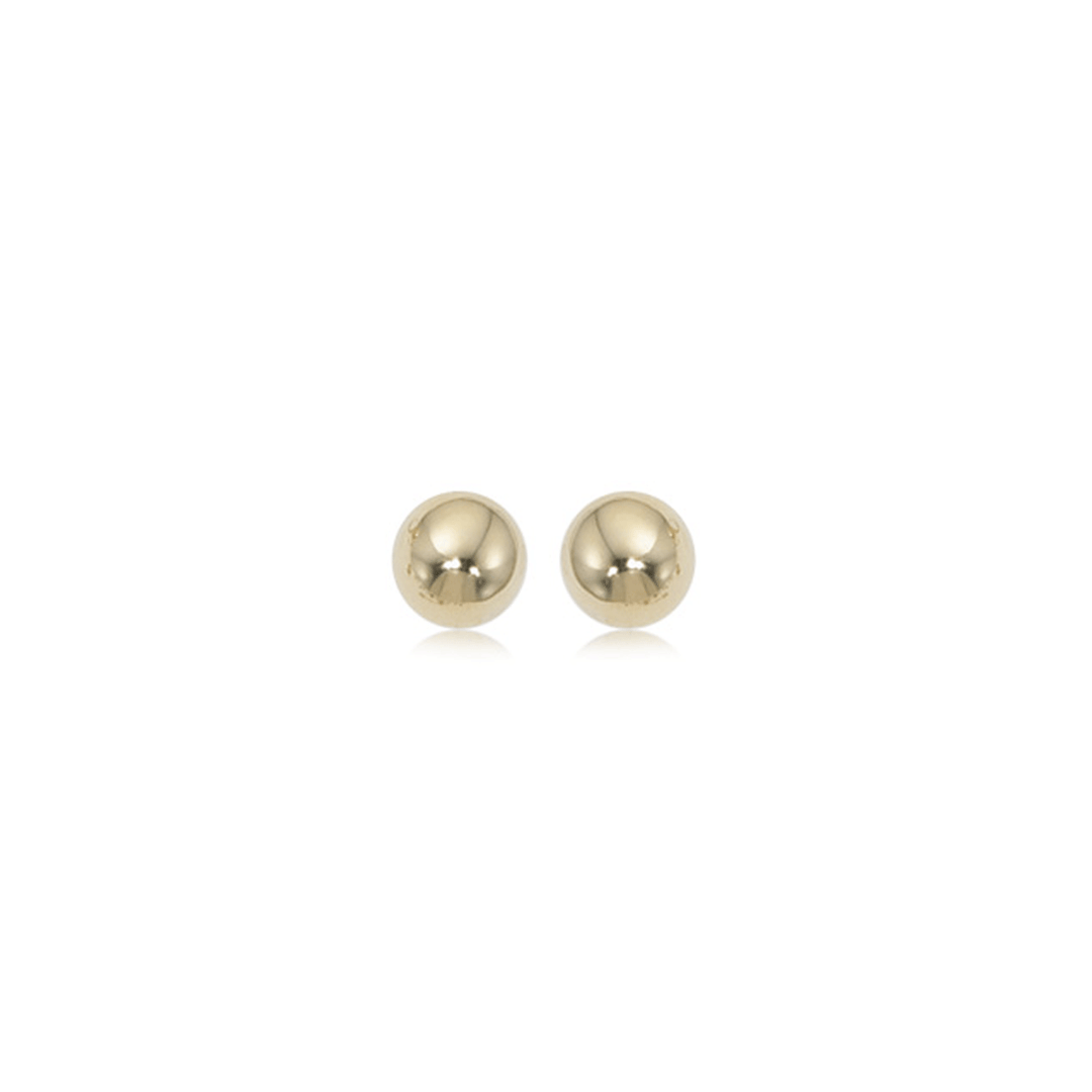 Classic 8mm 14k Yellow Gold Ball Stud Earrings