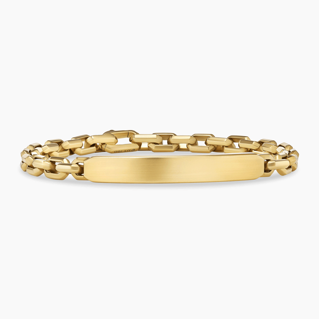 David Yurman Streamline ID Bracelet 18k Yellow Gold, 6.8mm