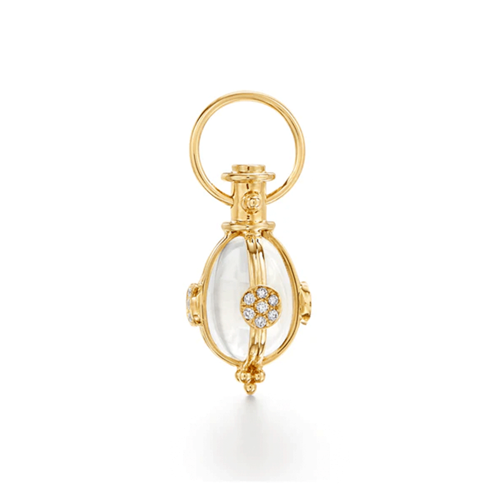 Temple St. Clair 18k Yellow Gold Small Lunar Phase Amulet