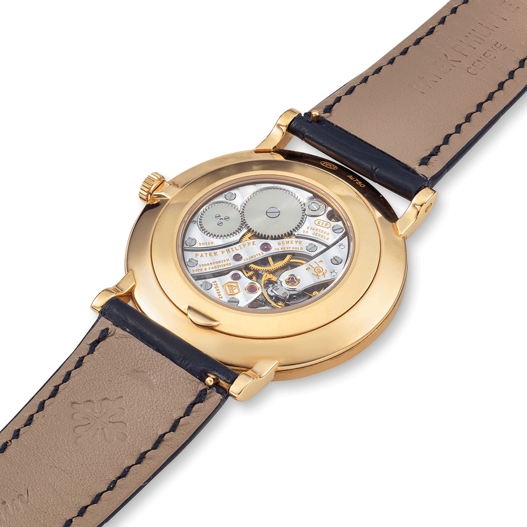 PATEK PHILIPPE PINK GOLD CALATRAVA WITH ENAMEL DIAL, REF. 5116R-001