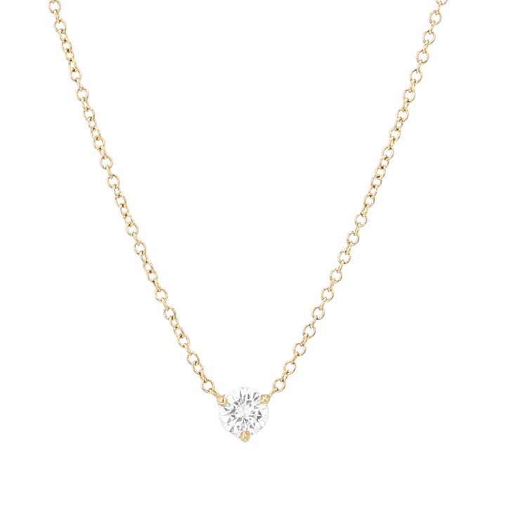 Hamilton 18k Yellow Gold and .33 Total Weight Diamond Solitaire Pendant