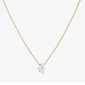 Repossi Serti Sur Vide 18k Rose Gold and Diamond Pendant Set