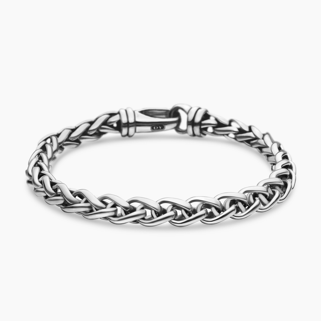 David Yurman Wheat Chain Bracelet Sterling Silver, 6mm