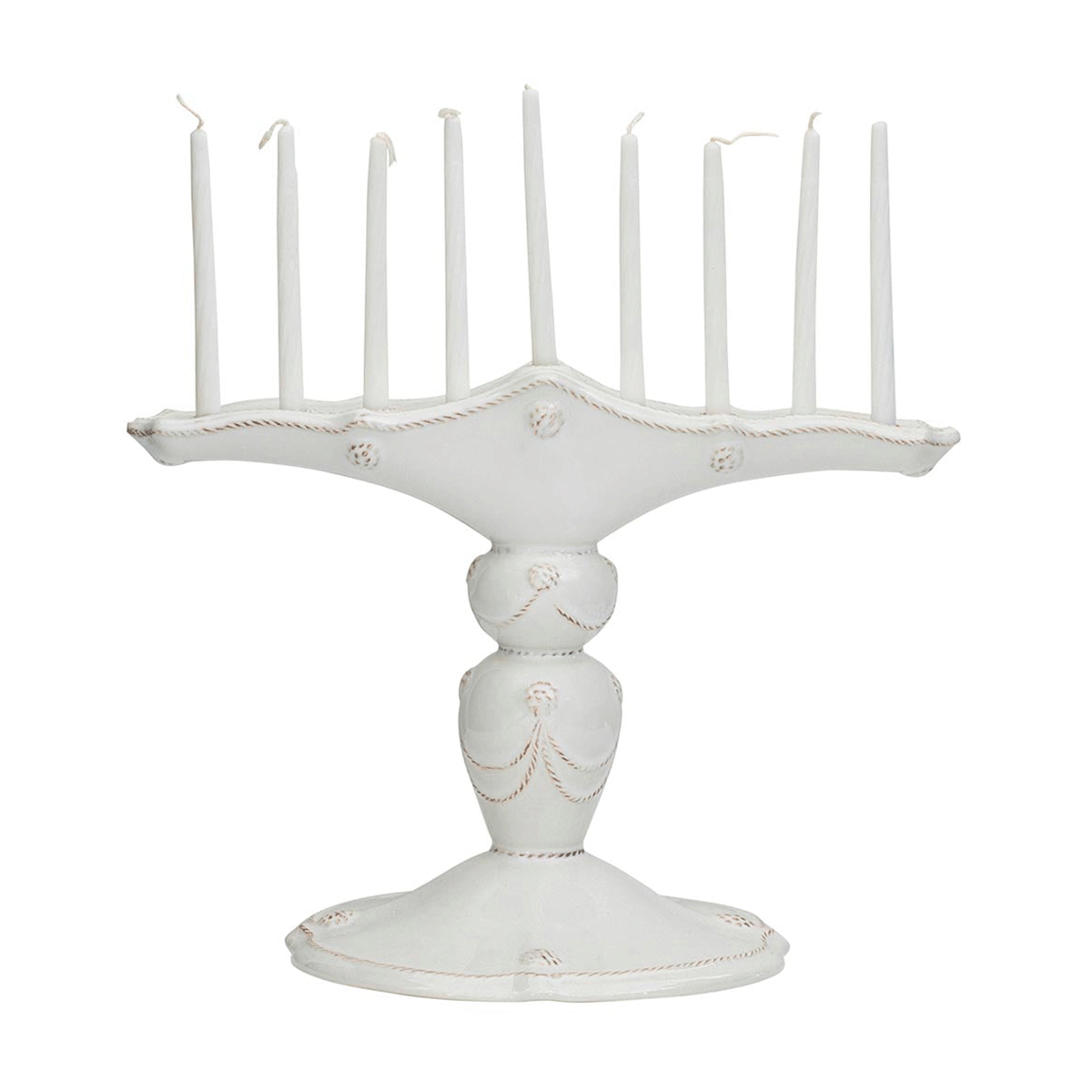 Juliska Berry & Thread Menorah - Whitewash