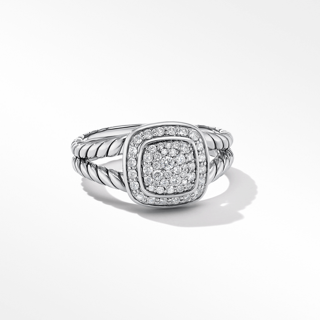 David Yurman Petite Albion Ring with Pavé Diamonds