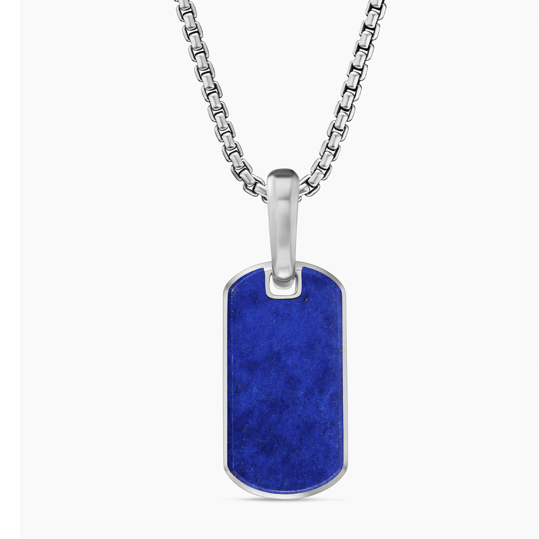 David Yurman Chevron Tag Lapis Lazuli