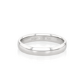 Hamilton Collection 18k White Recycled Gold 4mm Comfort Fit Wedding Band