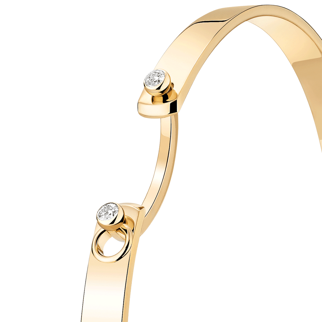 Nouvel Heritage Monday Morning Mood 18k Yellow Gold Bangle