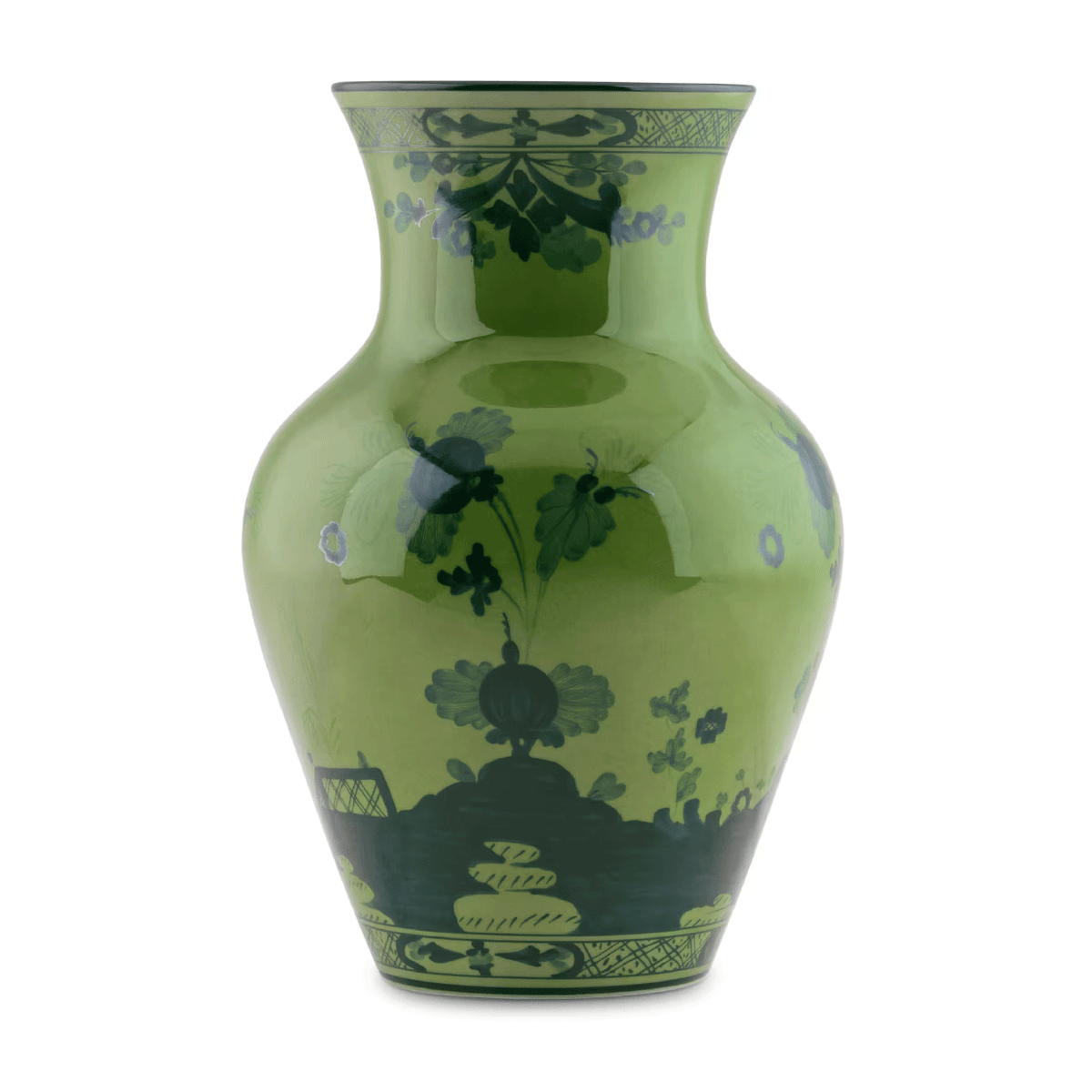 Ginori 1735 Small Potiche Vase Oriente Italiano Iris