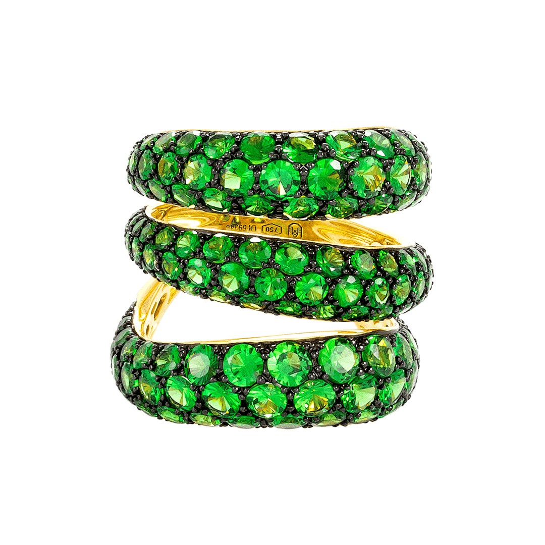 Etho Maria 18k Yellow Gold and Tsavorite Ring