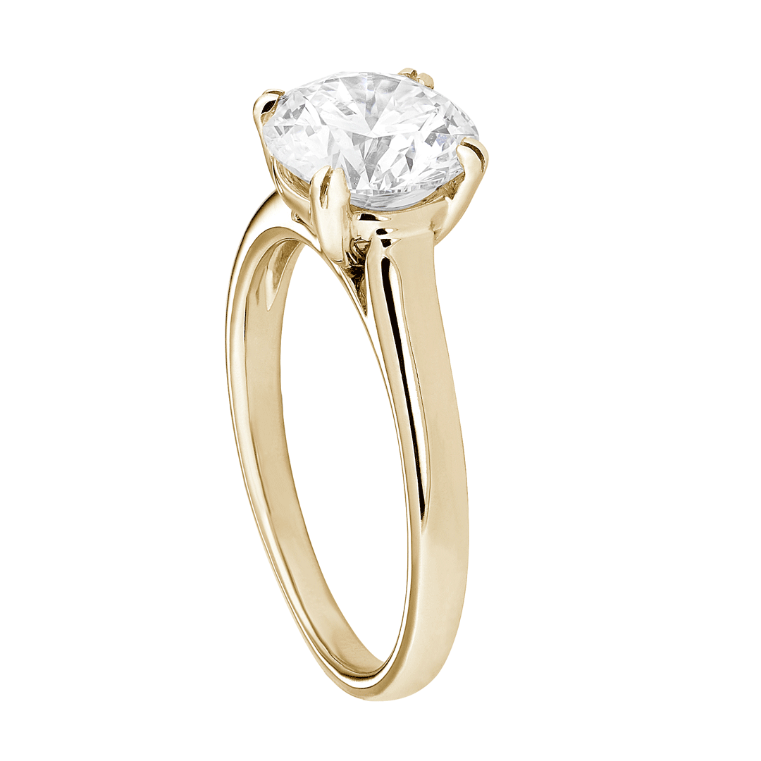 Hamilton Cherish Collection 18k Yellow Gold and Solitaire Mounting Ring