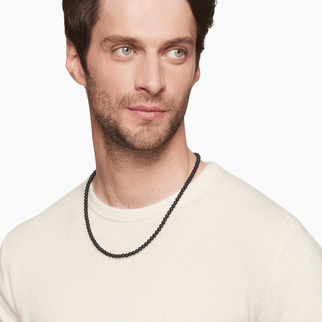 David Yurman Spiritual Beads Necklace with Black Onyx