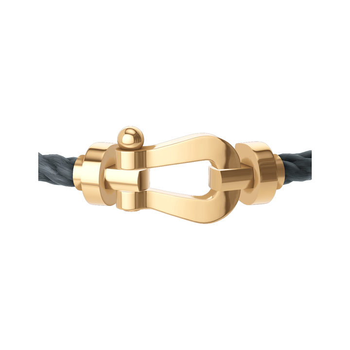 FRED Force 10 Storm Grey Cable with 18k Yellow LG Buckle, Exclusively at Hamilton Jewelers