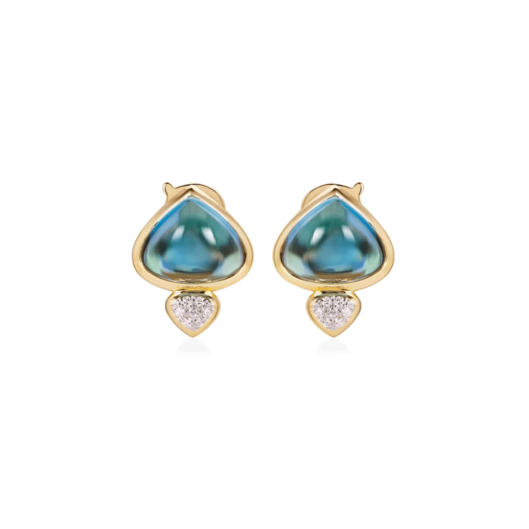 Marina B Trisolina Blue Topaz Earring