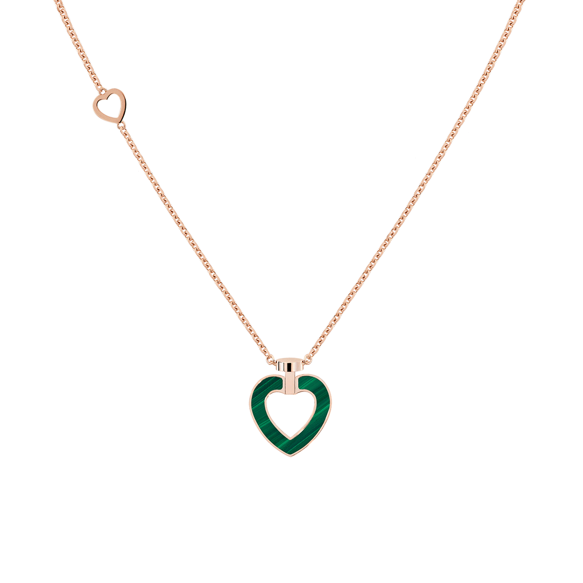 FRED Pretty Woman 18k Gold Malachite Mother of Pearl Heart Pendant, Exclusively at Hamilton Jewelers