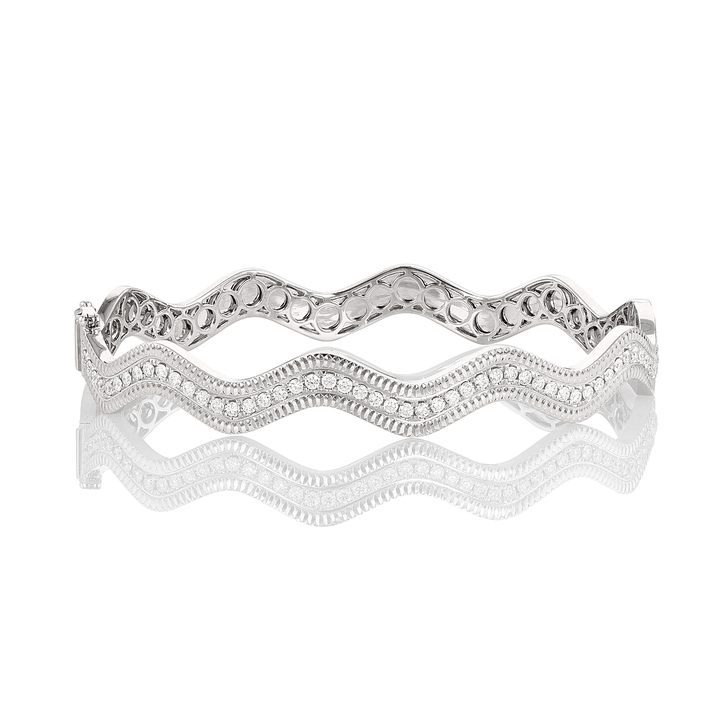 Regency 18k White Gold and .61 Total Weight Bracelet