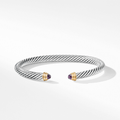 David Yurman Cable Classic Collection Bracelet with Black Onyx and 14k Yellow Gold,5mm