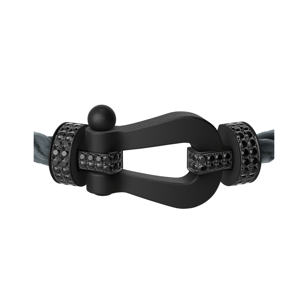 Fred FORCE 10 Storm Grey Cable Titanium Black Diamonds EXLG Buckle, Exclusively at Hamilton Jewelers