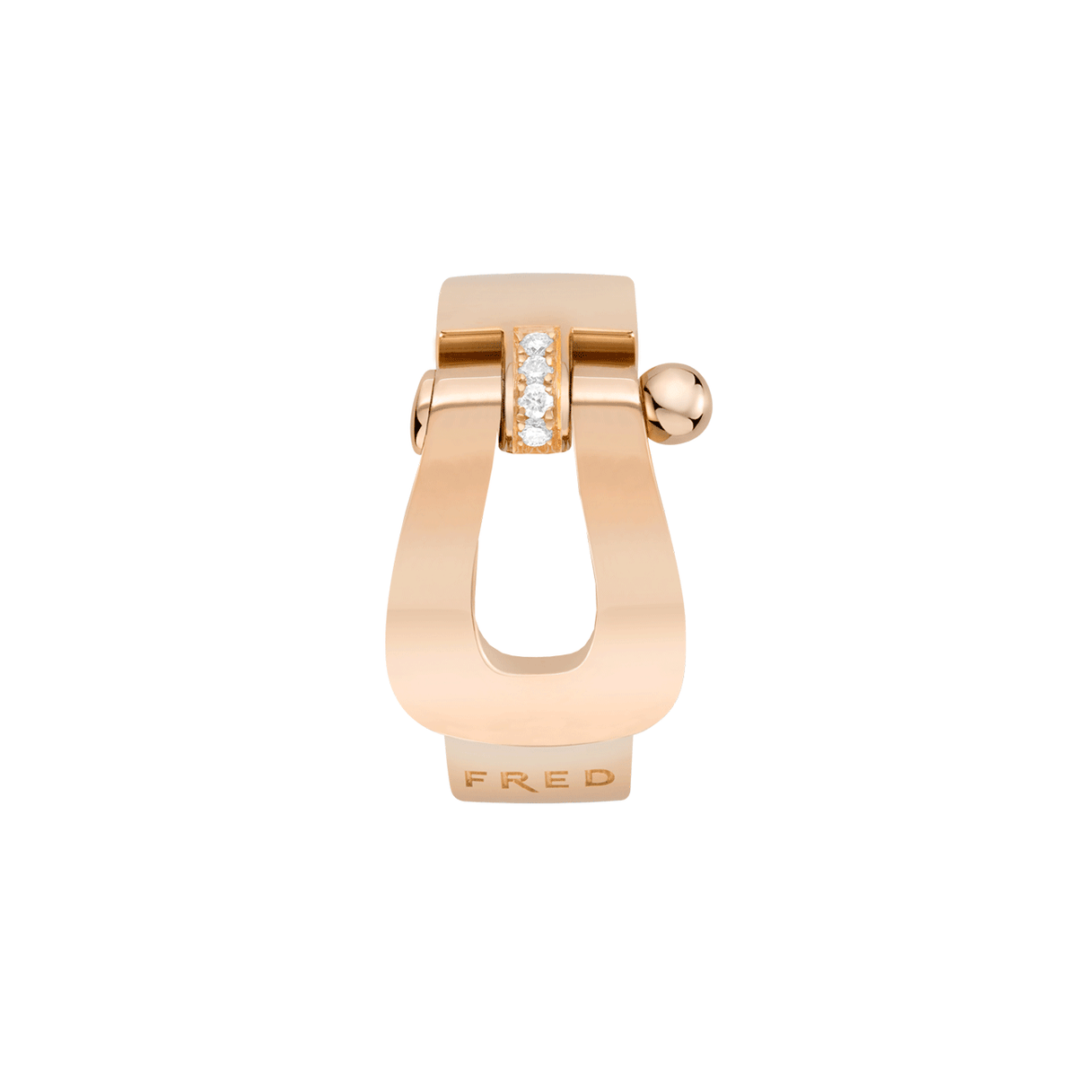 FRED Force 10 18k Rose Gold and Diamond Large Model Ring