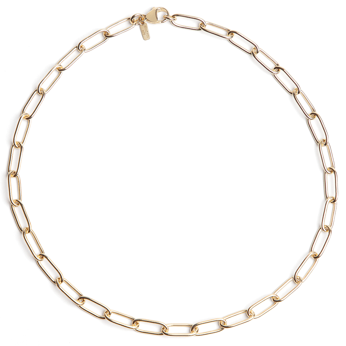 Hamilton Collections 14k Yellow Recycled Gold Large 5.9mm Long Link Chain 16 Inch Necklace