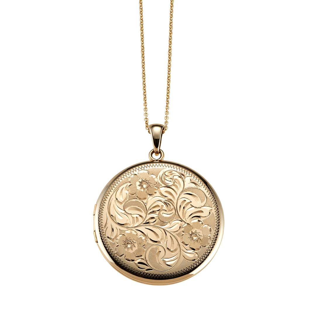 Hamilton Collection Classic 14k Gold Round 32mm Locket