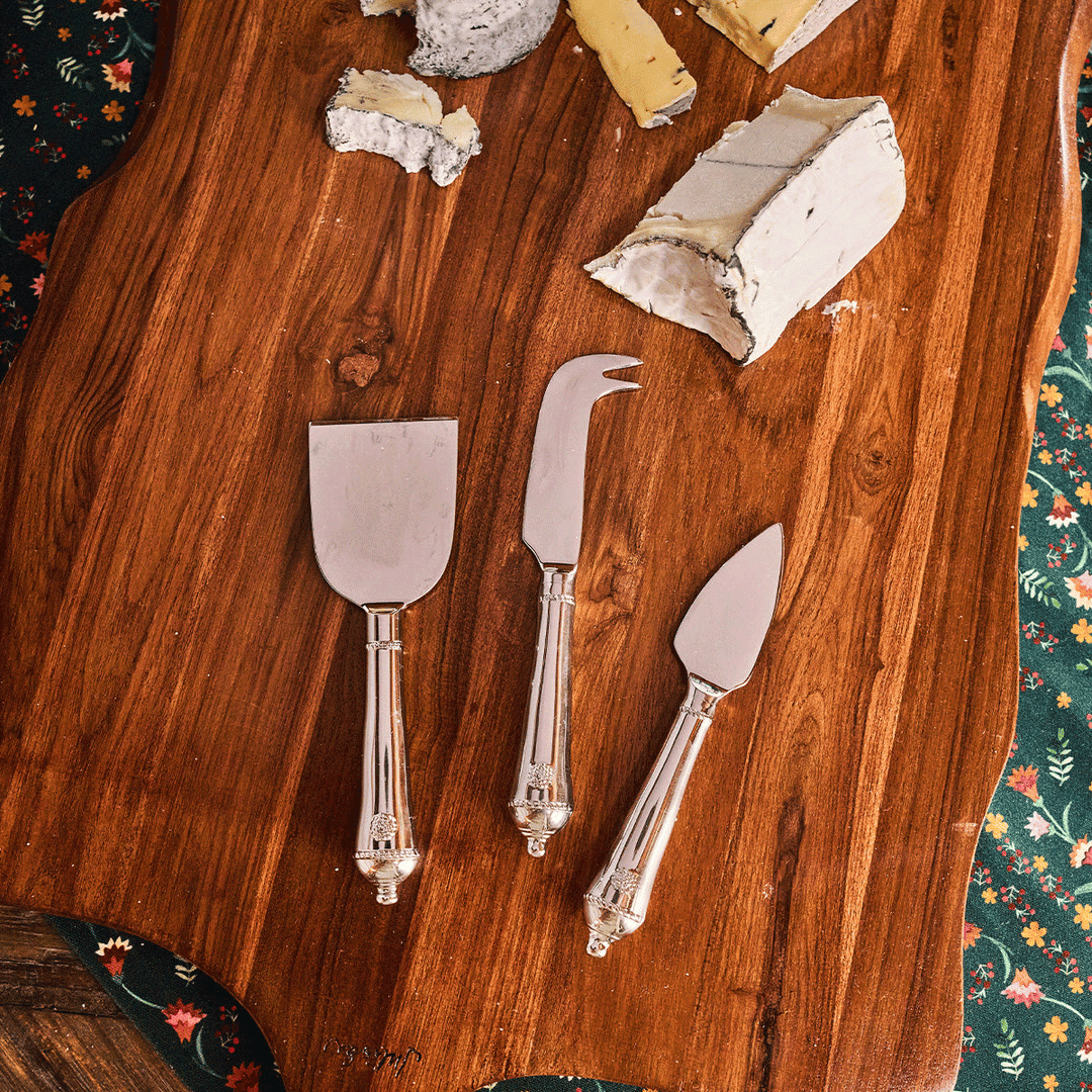 Juliska  Berry & Thread Cheese Knife Assorted Set of 3 - Polished
