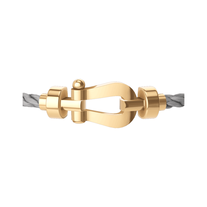 FRED Force 10 Steel Cord with 18k Yellow Gold MD Buckle, Exclusively at Hamilton Jewelers