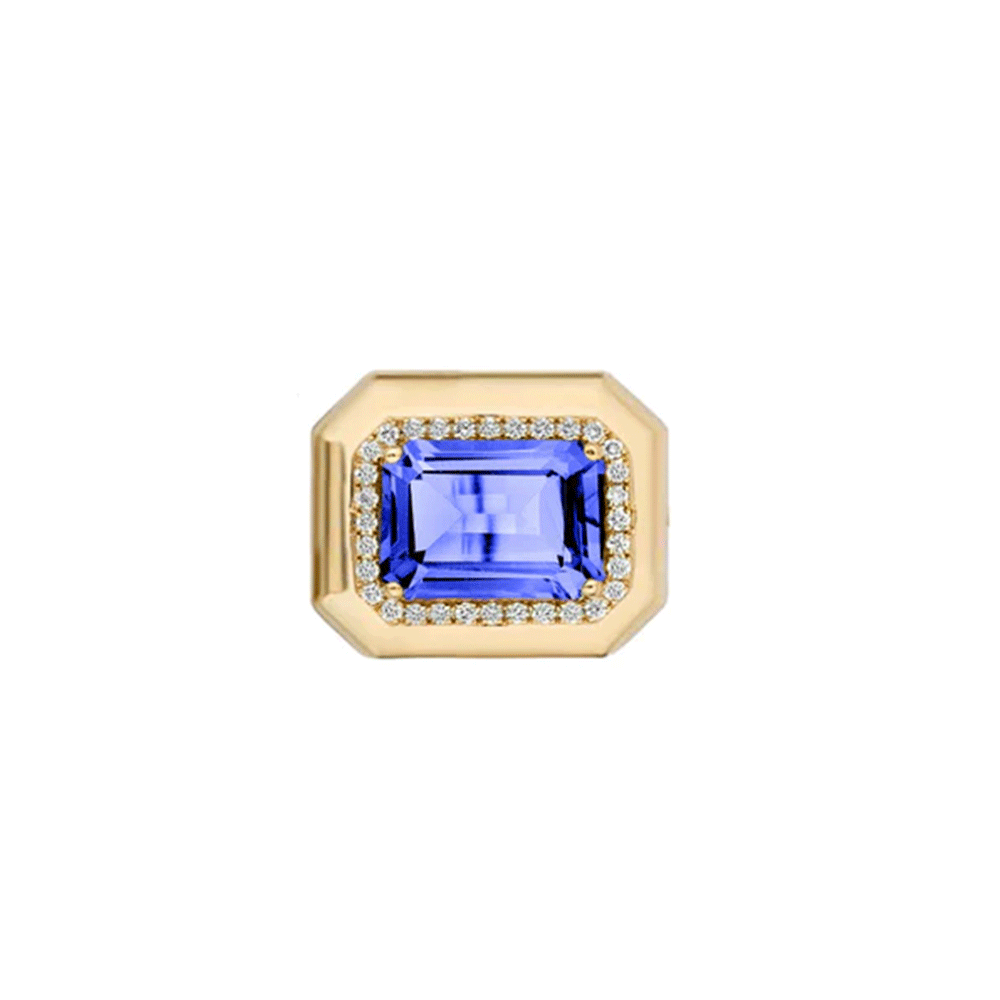 Goshwara Classics 18k Yellow Gold and Tanzanite Ring