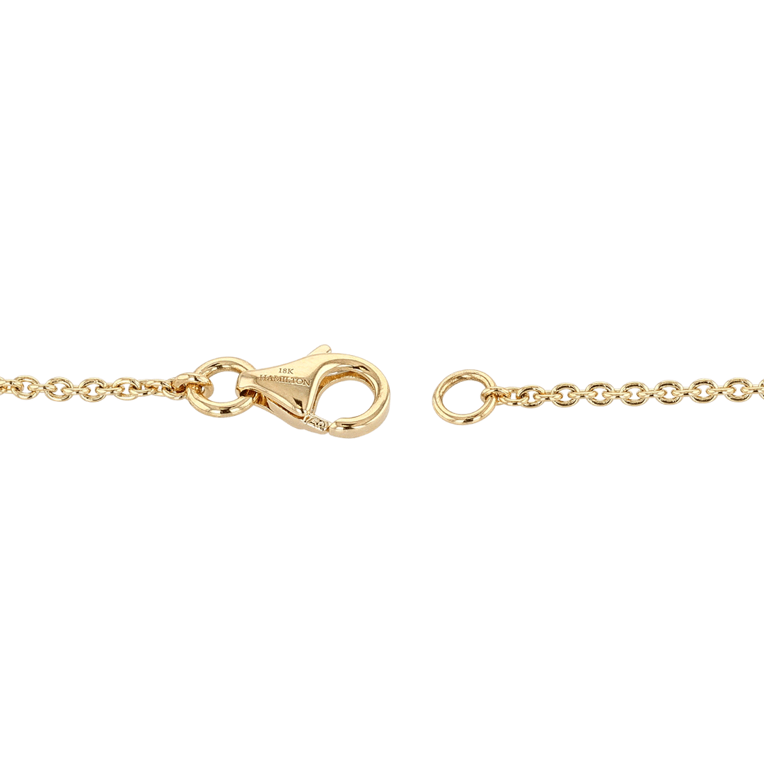 Luminous 18k Yellow Gold and Diamond 1.73 Total Weight Large Pendant