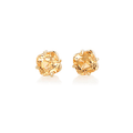 Hamilton Caroline Collection 18k Yellow Gold and Imperial Topaz Stud Earrings