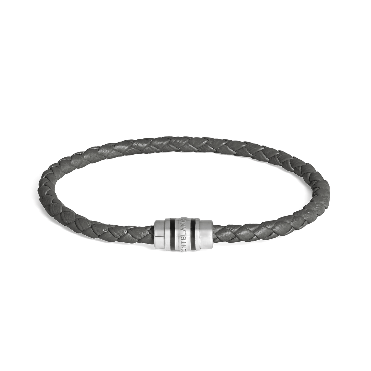 Montblanc 3 Rings Bracelet in Grain Leather