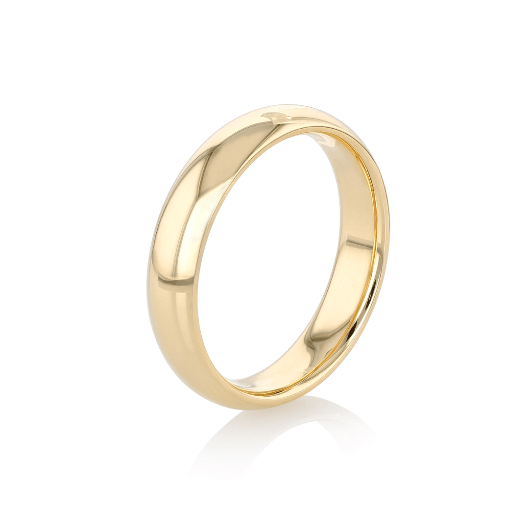Hamilton Collection 14k Yellow Recycled Gold 5mm Comfort Fit Wedding Band