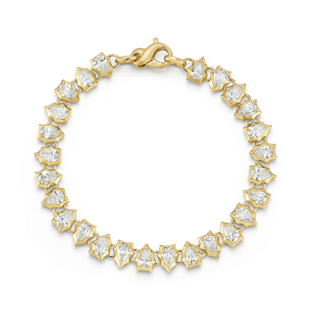 Jade Trau Envoy 18k Yellow Gold Eternity Bracelet