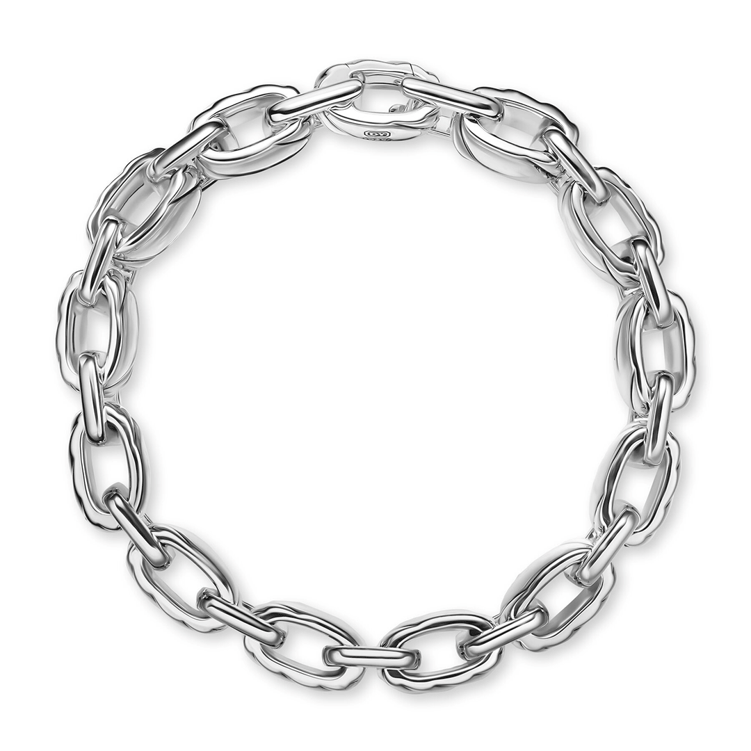 David Yurman Sculpted Cable Link Bracelet Sterling Silver, 12mm