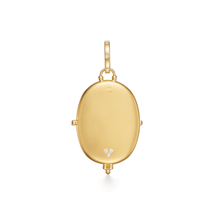 Temple St. Clair 18k Yellow Gold Primavera Small Pink Sapphire Locket