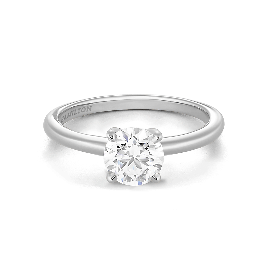 Hamilton Select Collection 14k White Gold and 0.50 Total Weight Diamond Engagement Ring