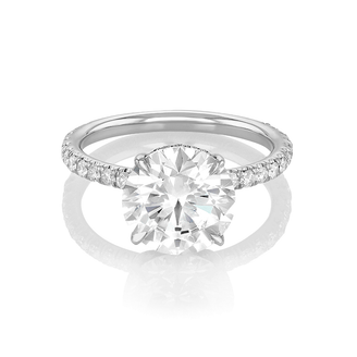 Hamilton Silhouette Collection Origin Platinum and 3.03 Total Weight Diamond Engagement Ring