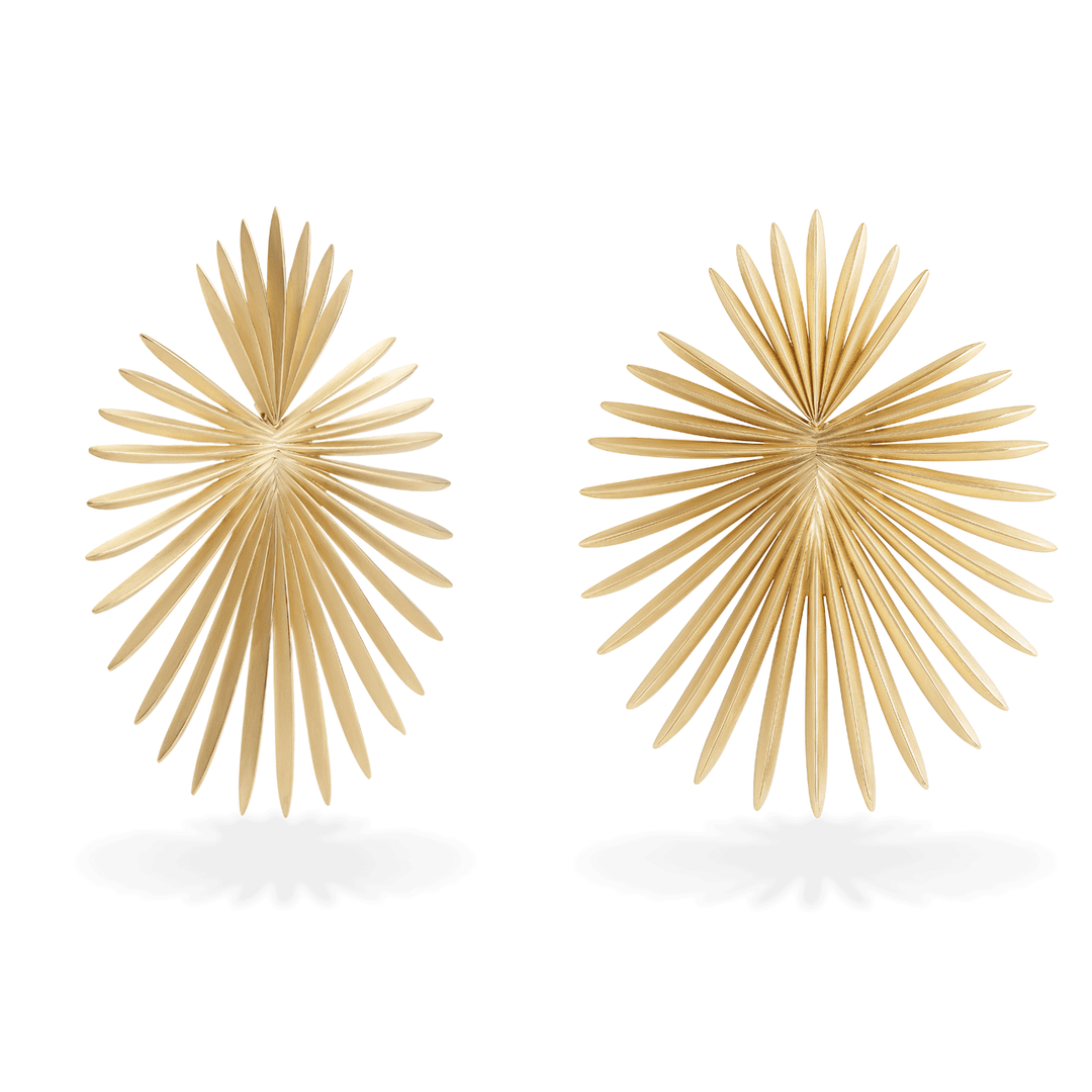 Giorgio B 18k Yellow Gold Palma Medium Earrings