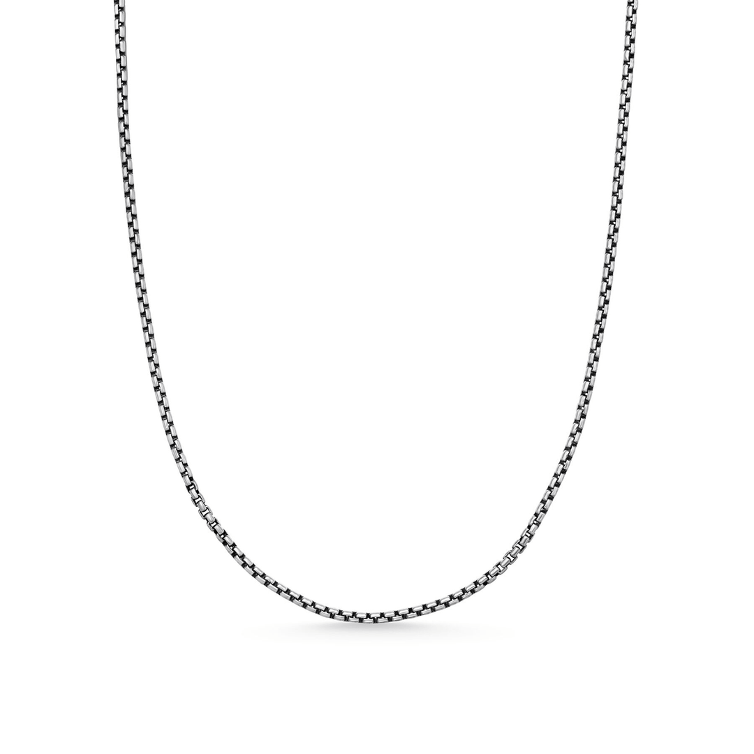David Yurman Box Chain Necklace Sterling Silver, 1.7mm 20 Inch