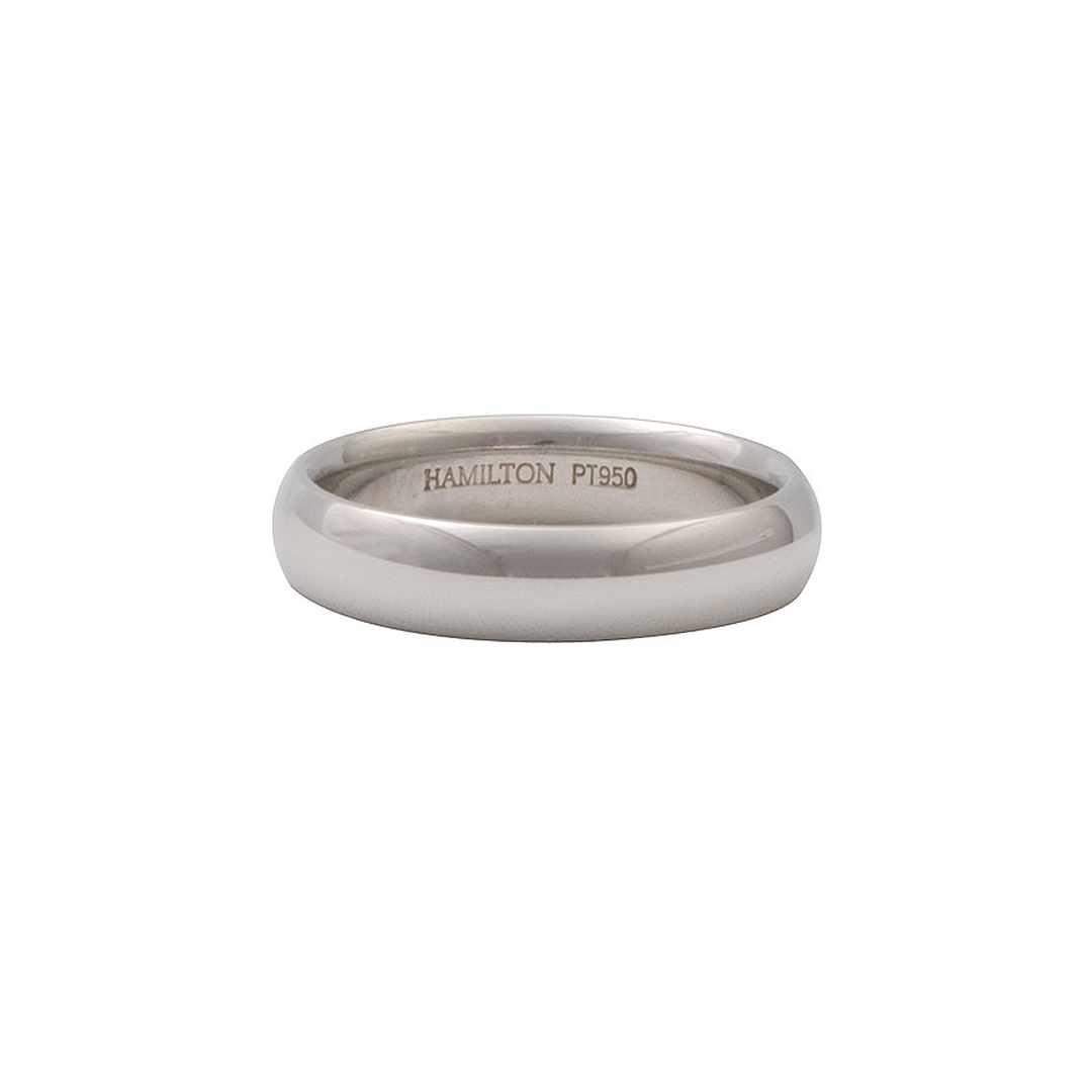 Platinum 5mm Comfort Fit Wedding Band