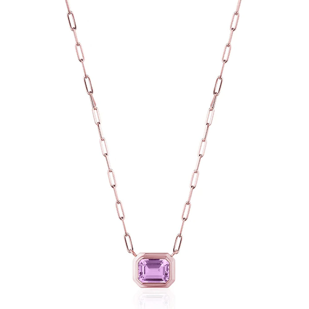 Goshwara Manhatten 18k Rose Gold and Lavender Amethyst Pendant
