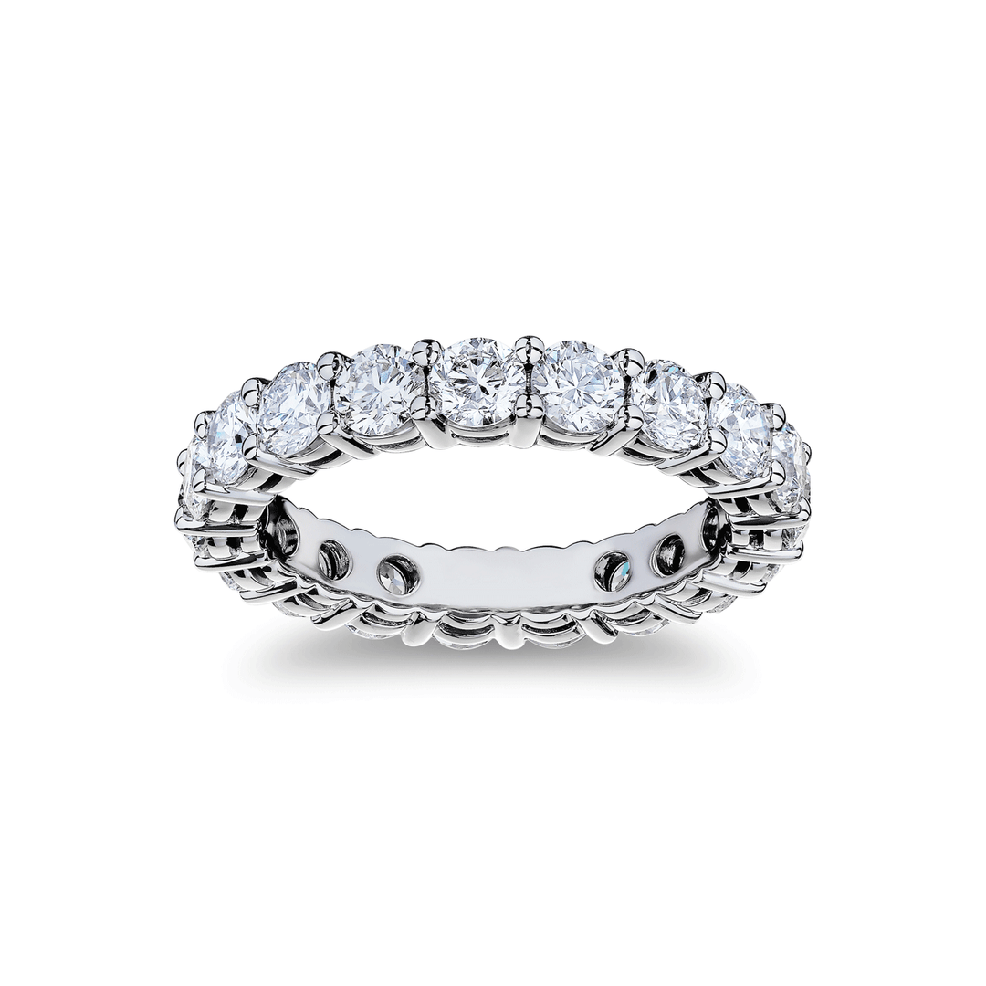 Platinum and 3.00 Total Weight Diamond Eternity Band