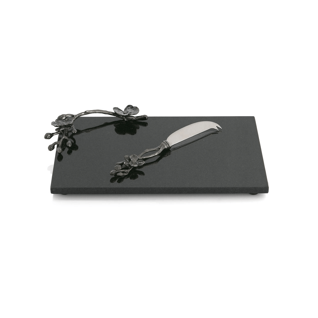 Michael Aram Black Orchid Cheese Board With Knife Small