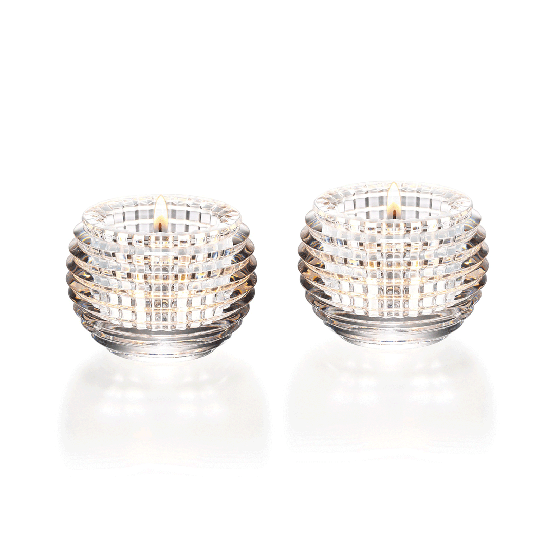 Baccarat Eye Clear Votive Set of 2