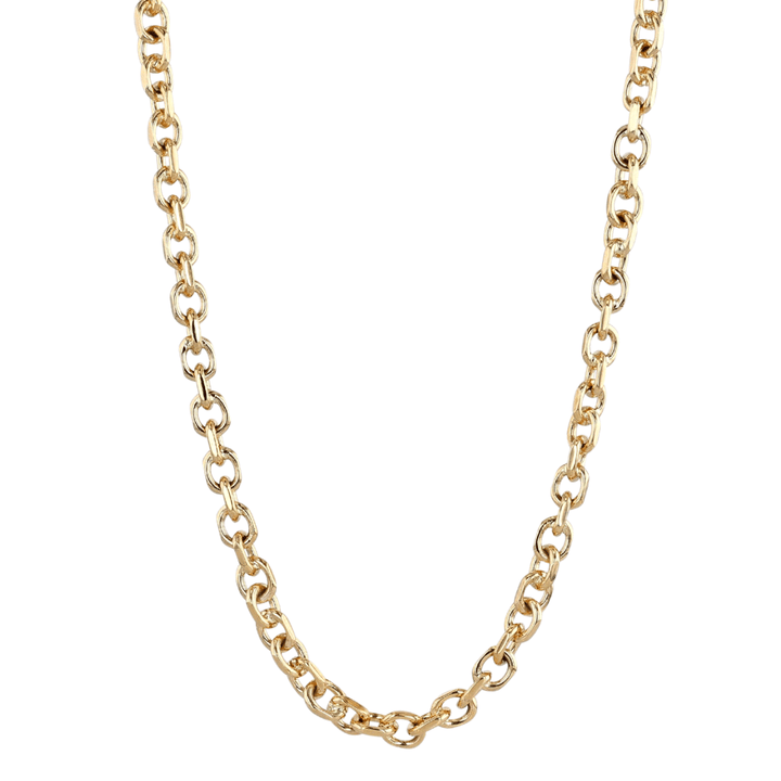 Hamilton Mens Link Collection 18k Yellow Gold 22 Inch Necklace