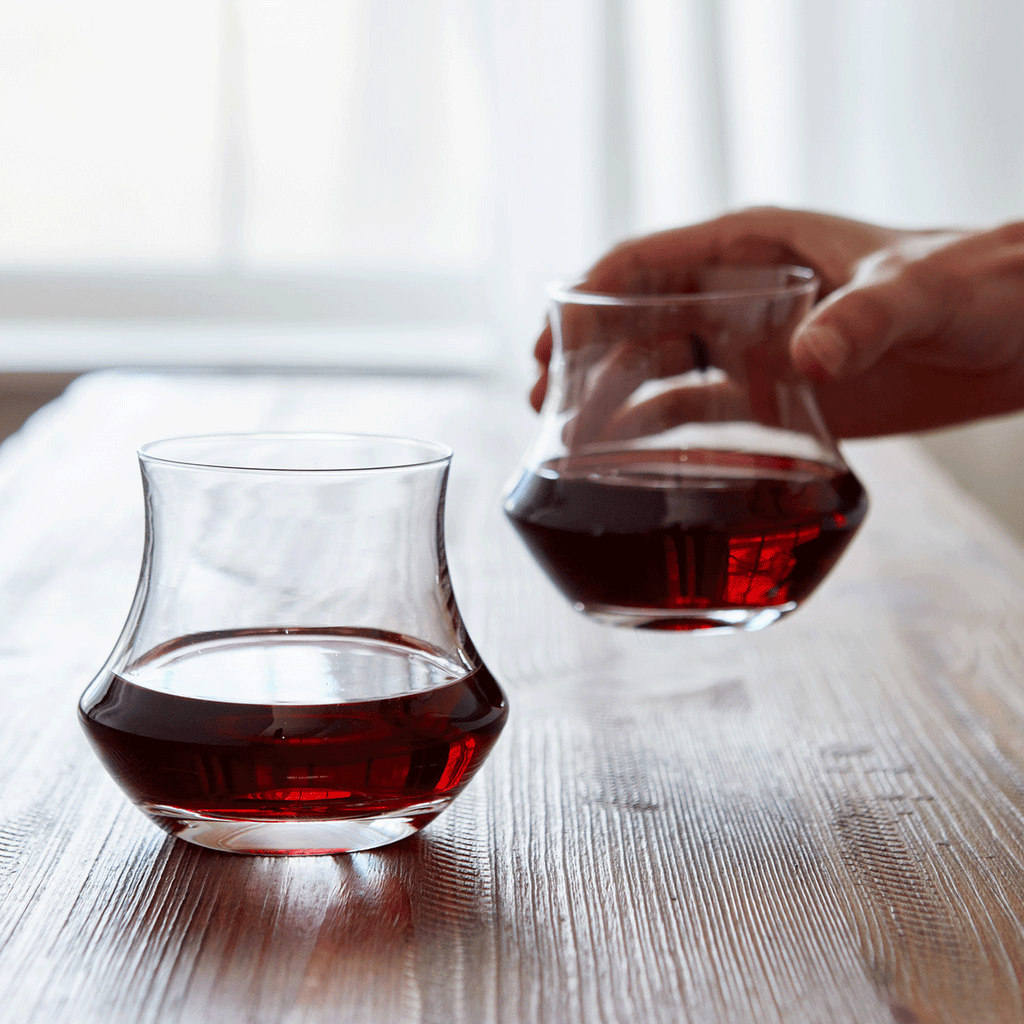 Simon Pearce Madison Stemless Wine Glass, Set of 2
